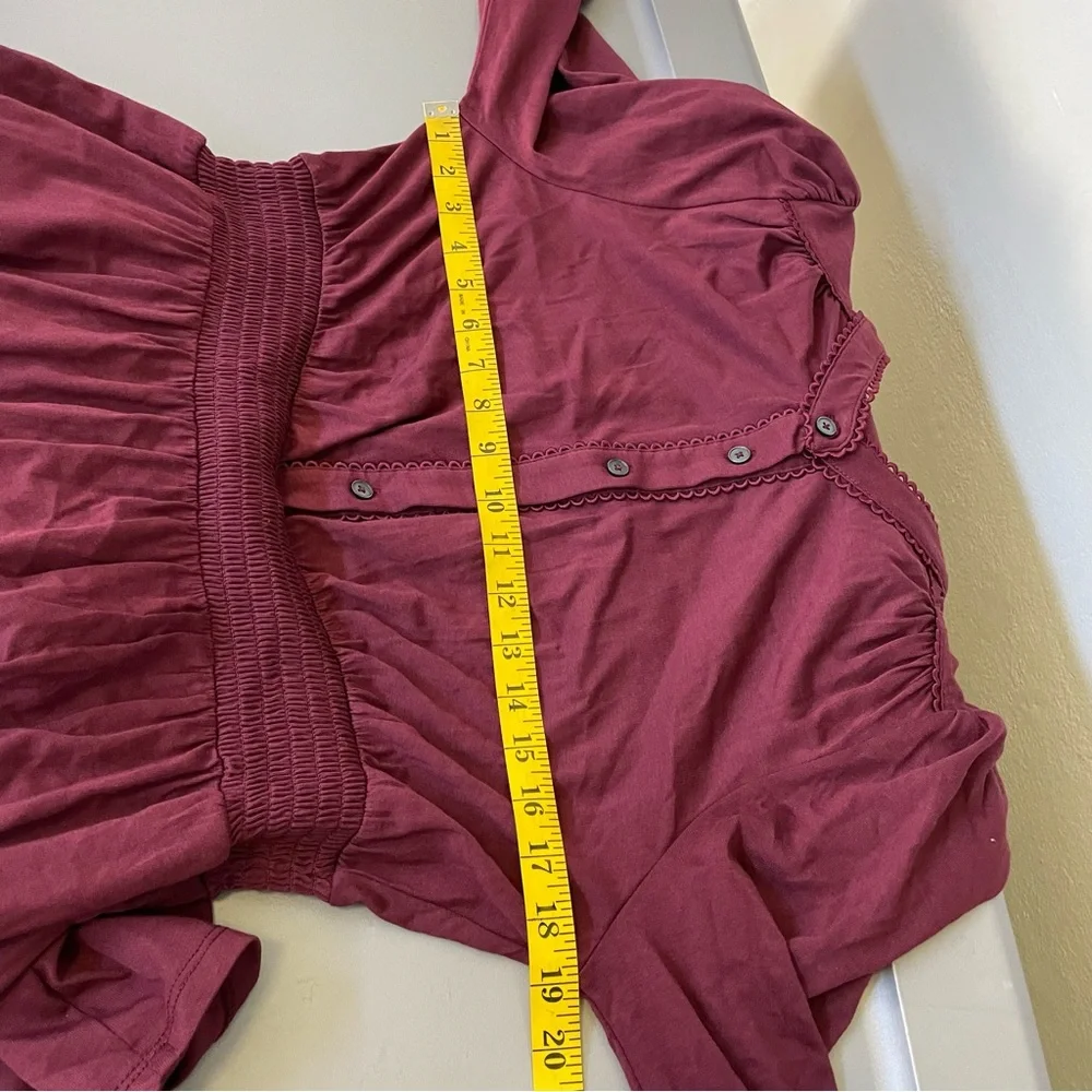 Boden 10R Women's Shirred Waist Tier Midi Dress Western Boho Prairie Cottage NEW - Picture 11 of 13